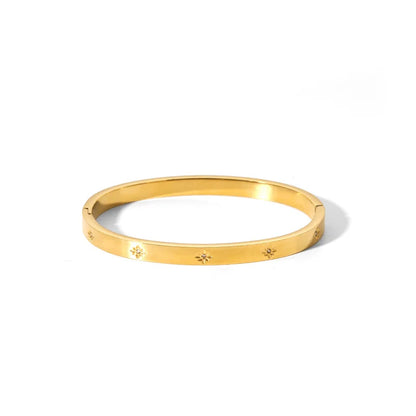 New Waterproof Cubic Zirconia Bangles Stainless Steel Bracelets Tarnish Free  Jewelry for Women Factory Wholesales Customize - YDKM