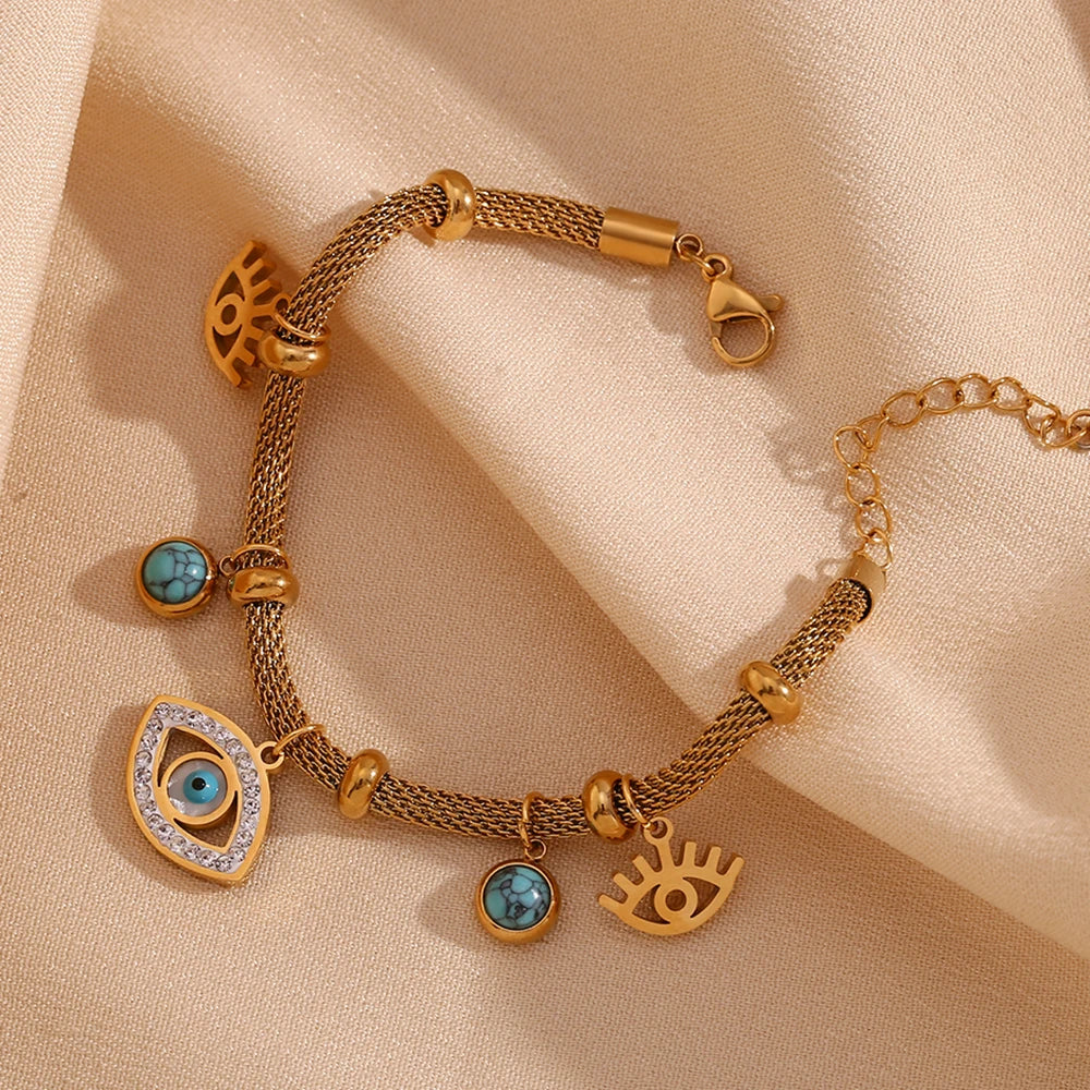 Septum Bead Turquoise Eye Necklace - YDKM