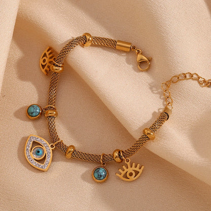 Septum Bead Turquoise Eye Necklace - YDKM