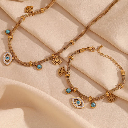 Septum Bead Turquoise Eye Necklace - YDKM